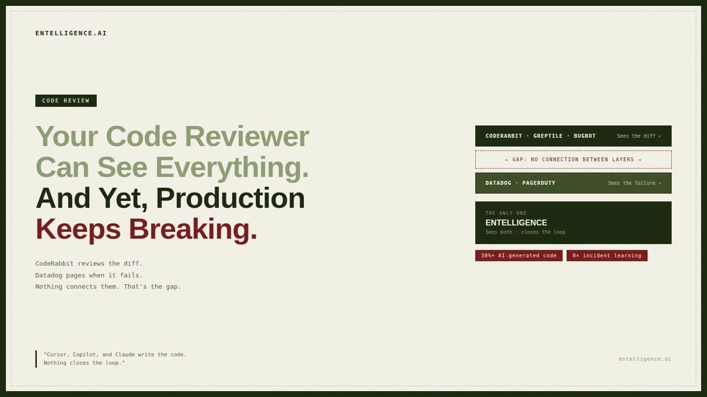 Your Code Reviewer Can See Everything. And Yet, Production Keeps Breaking