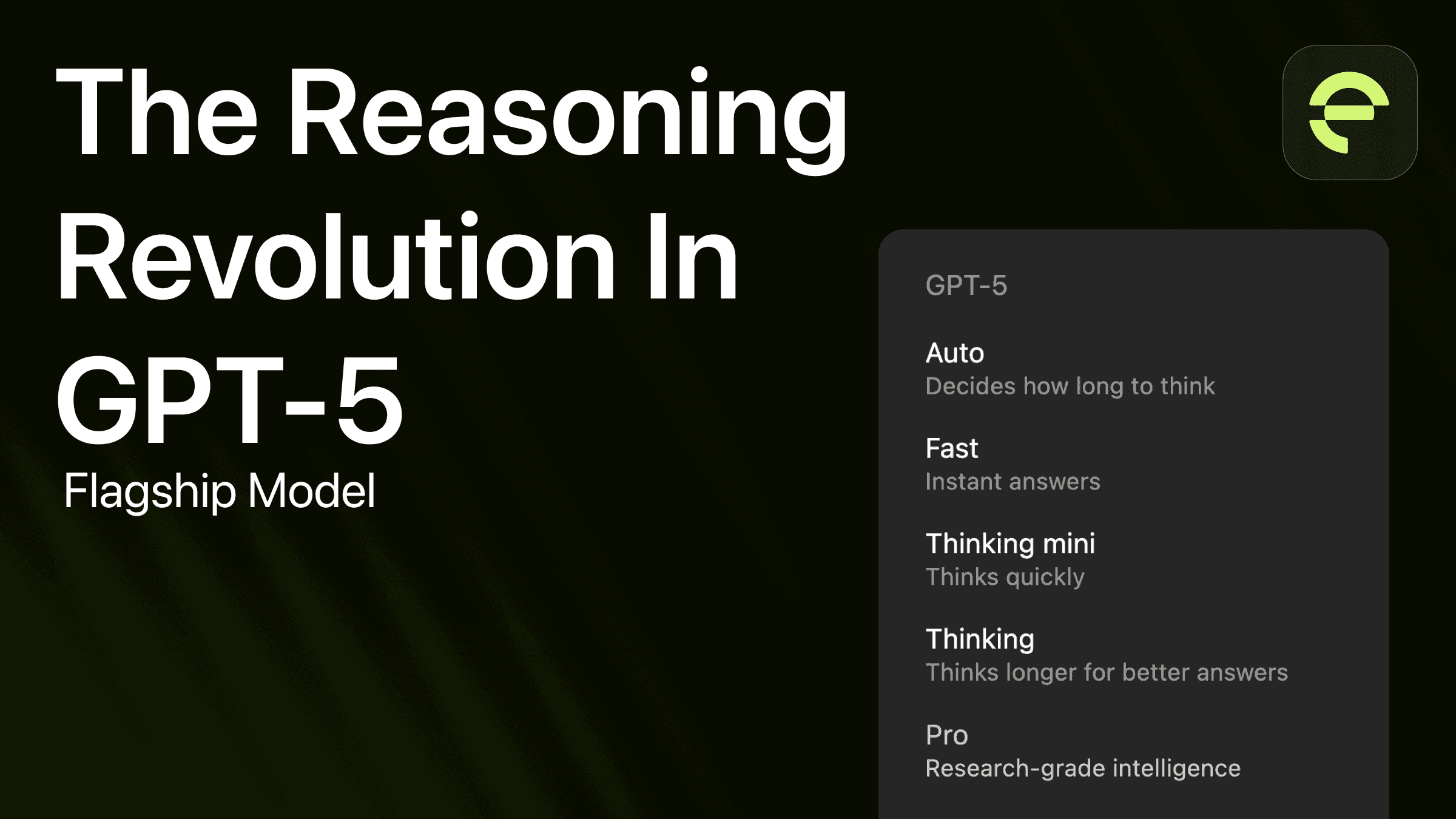 Exploring Reasoning in GPT-5: What Developers Need to Know